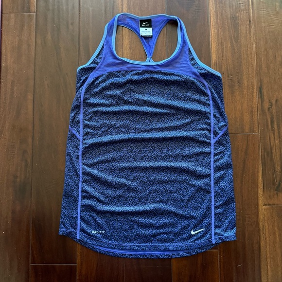 Nike Tops - Nike Women's Dri-Fit Blue Racerback Tank Top Size S